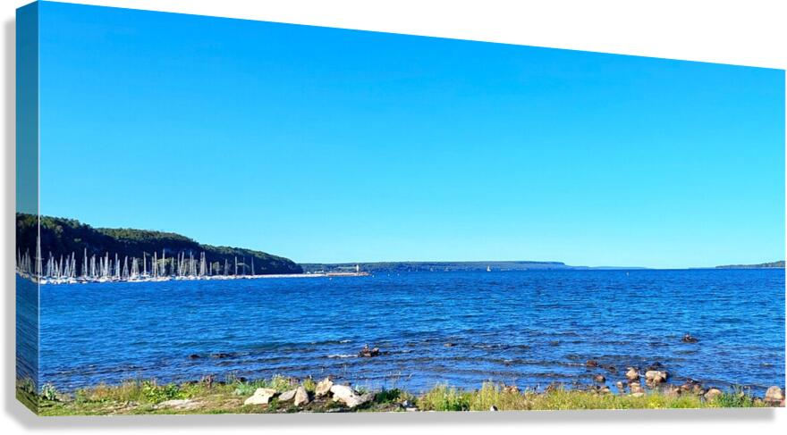 wiarton-beach-august-stretched-canvas wiarton beach august photo printed on stretched canvas